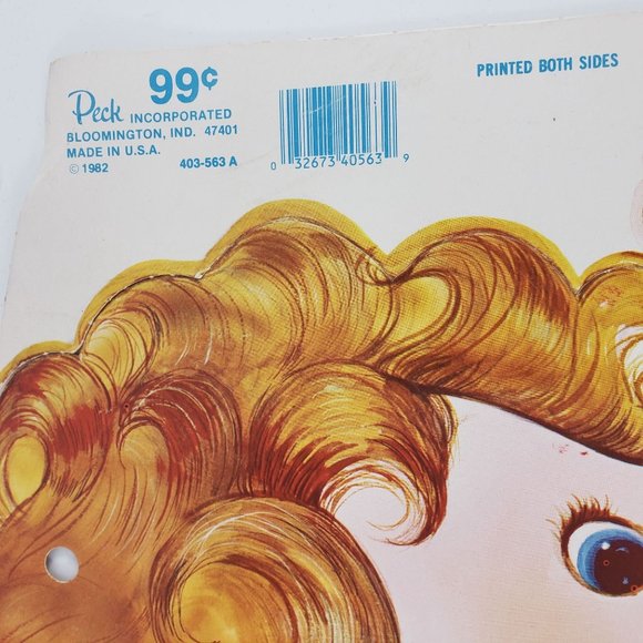 Vintage Peck Valentine's Day Die Cut Cupid Angel Baby Decoration Flocked 1982 - Picture 4 of 5